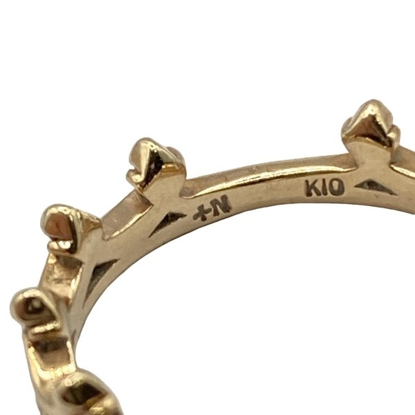 ノジェス NOJESS リング 5 號 - K10YG クラウン 美品 アクセサリー（指）