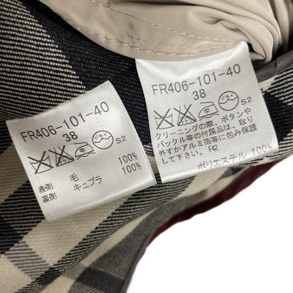 バーバリーブラックレーベル Burberry Black Label トレンチコート サイズ38 M - グレーベージュ レディース 長袖/ライナー著脫可/秋/冬