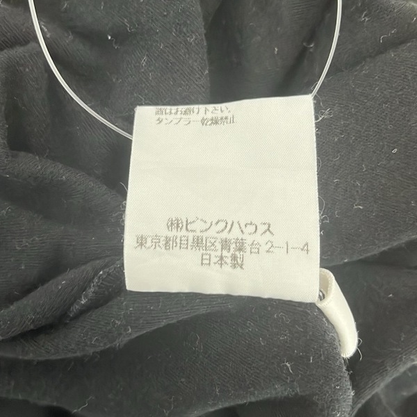 ピンクハウス PINK HOUSE 半袖カットソー サイズL - 黒×レッド×マルチ レディース クルーネック/チェック柄 トップス