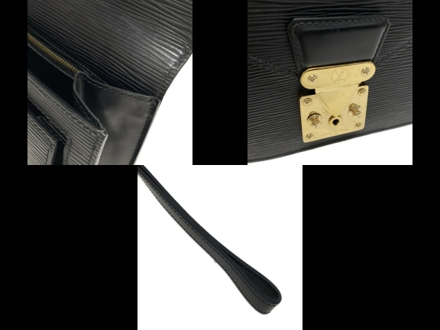 ルイヴィトン LOUIS VUITTON セカンドバッグ M52612 ポシェットセリエドラゴンヌ レザー ノワール VI0035 バッグ エピ