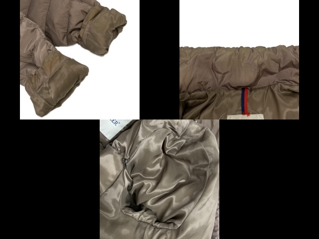 モンクレール MONCLER ダウンジャケット サイズ2 M FRAISE(フレーズ) ベージュ レディース 長袖/ジップアップ/冬 ジャケット_画像9
