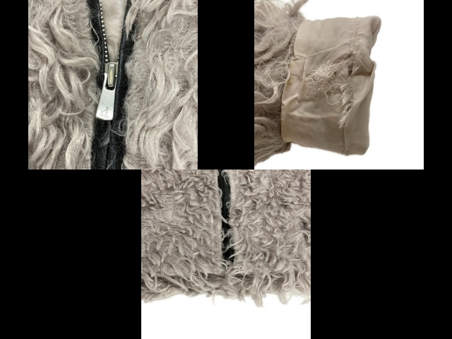 ルシェルブルー LE CIEL BLEU ブルゾン サイズ40 M - グレーベージュ レディース 長袖/フェイクファー/ジップアップ/秋/冬 ジャケット_画像10