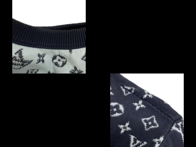 ルイヴィトン LOUIS VUITTON 長袖セーター/ニット サイズS RM241Q USO HQN42W グラディエントモノグラムクルーネック コットン、コットン