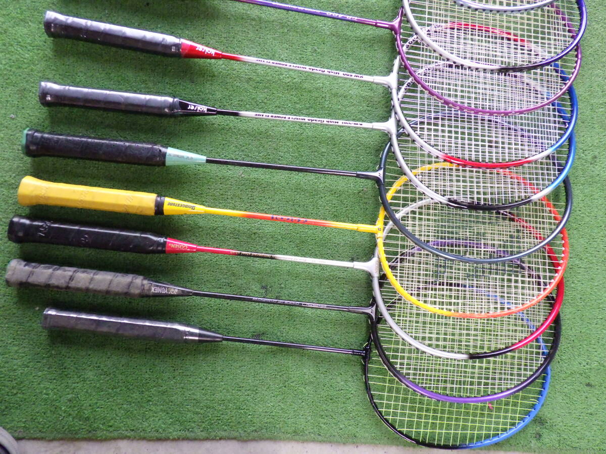 D1330# YONEX ヨネックス Bridgestone Gosen など バドミントン ラケット 21本 まとめてセット
