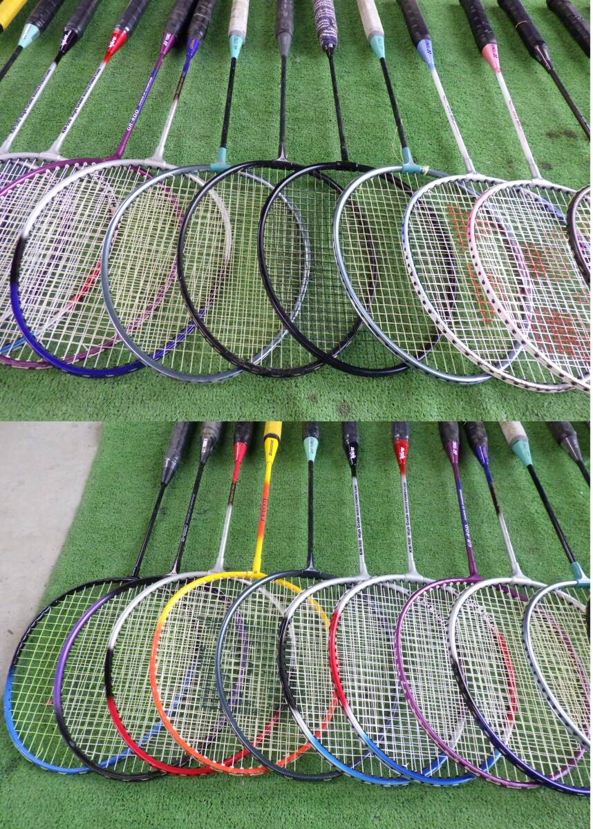 D1330# YONEX ヨネックス Bridgestone Gosen など バドミントン ラケット 21本 まとめてセット
