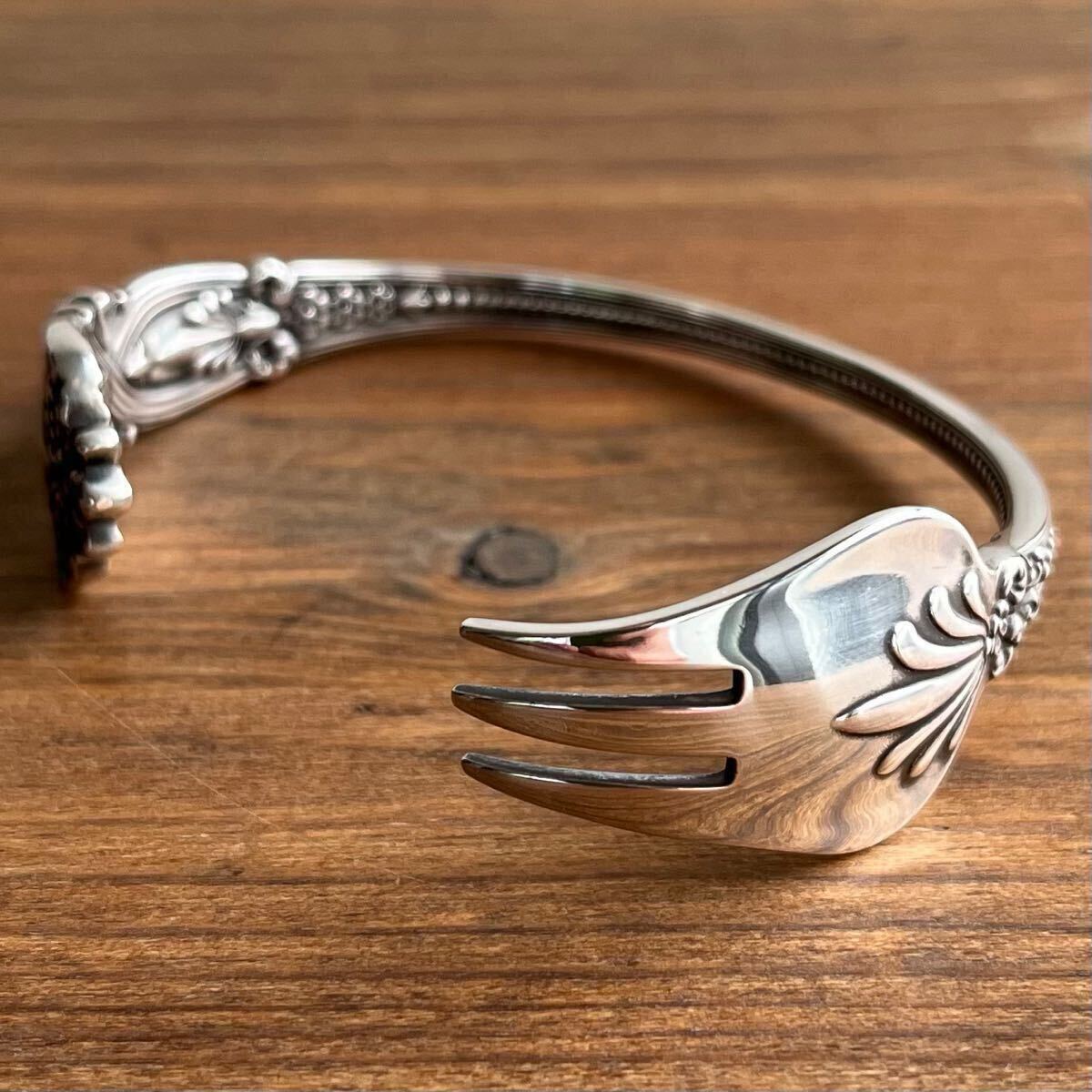 フォークバングル Tiffany スターリングシルバー Tiffany & Co ティファニー St James アンティーク フォーク