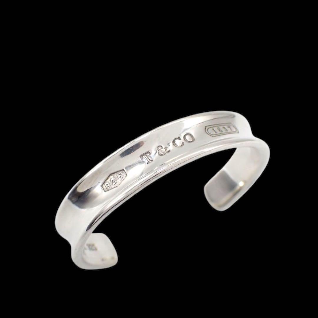 箱付⭐︎ ティファニー ナロー 1837 925 バングル ブレスレット 箱 Tiffany & co ティファニー 1837 ナロー カフ ワイド