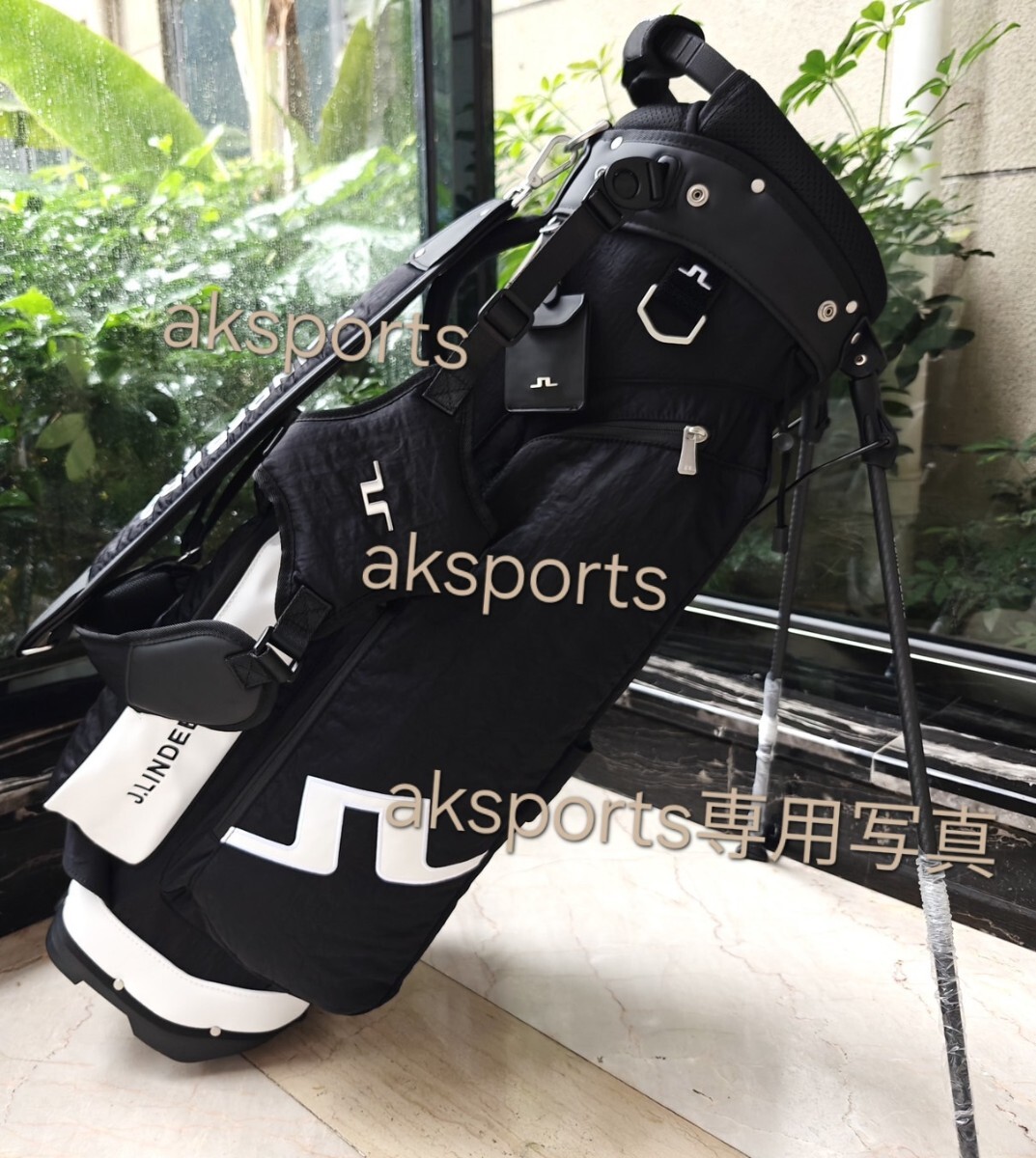 sale品値下げ●ジェイ?リンドバー J. LINDEBERG　キャディバッグ　スタンドバッグ　ブラック