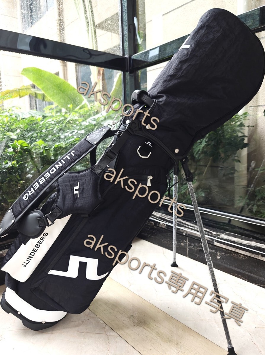 sale品値下げ●ジェイ?リンドバー J. LINDEBERG　キャディバッグ　スタンドバッグ　ブラック
