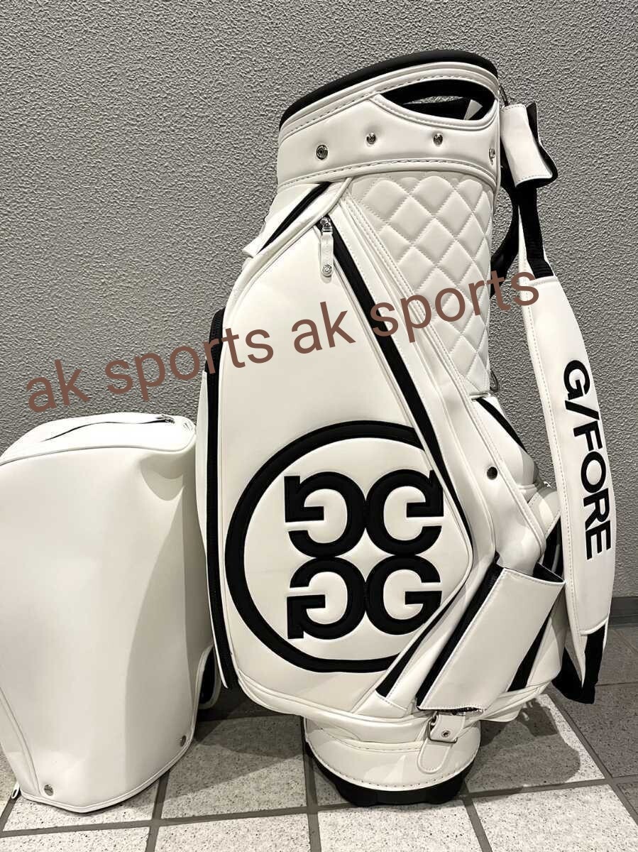 再入荷★G/FORE ジーフォア　キャディバッグ ゴルフバッグ　ホワイト★寫真無斷転載禁止★ゴルフバックホワイト