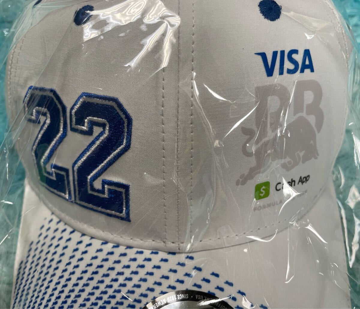 帽子/野球帽/キャップ『VISA レッドブル　#22 ホワイト』新品