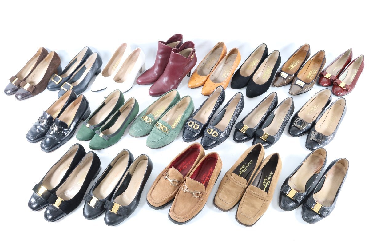 【19點(diǎn)】Salvatore Ferragamo サルヴァトーレ フェラガモ パンプス サンダル 靴 サイズ6 6 1/2 レディース シューズ まとめ売り 7402-AM