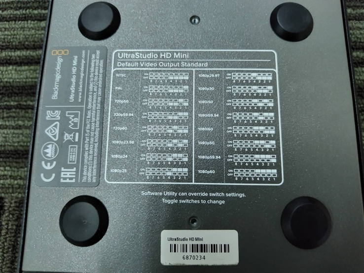 BlackmagicDesign UltraStudio HD Mini(インターフェース)