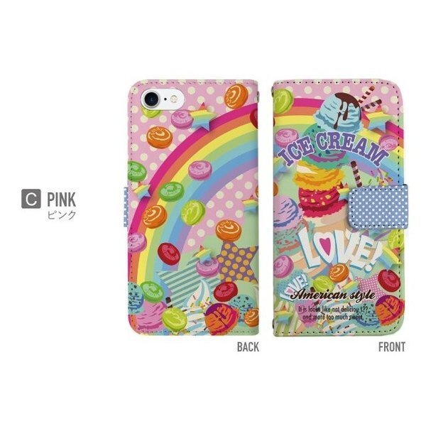  новый товар * смартфон кейс iPhone11ProMax кейс блокнот type мороженое LOVE рисунок 
