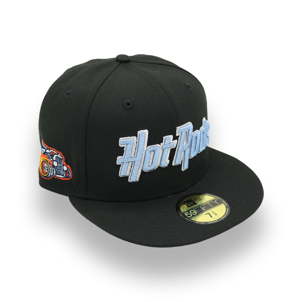 日本未発売 ニューエラ NEW ERAマイナーリーグ ボーリング・グリーン ホットロッズ 59FIFTY キャップ [BLACK] [7 5/8]_画像1