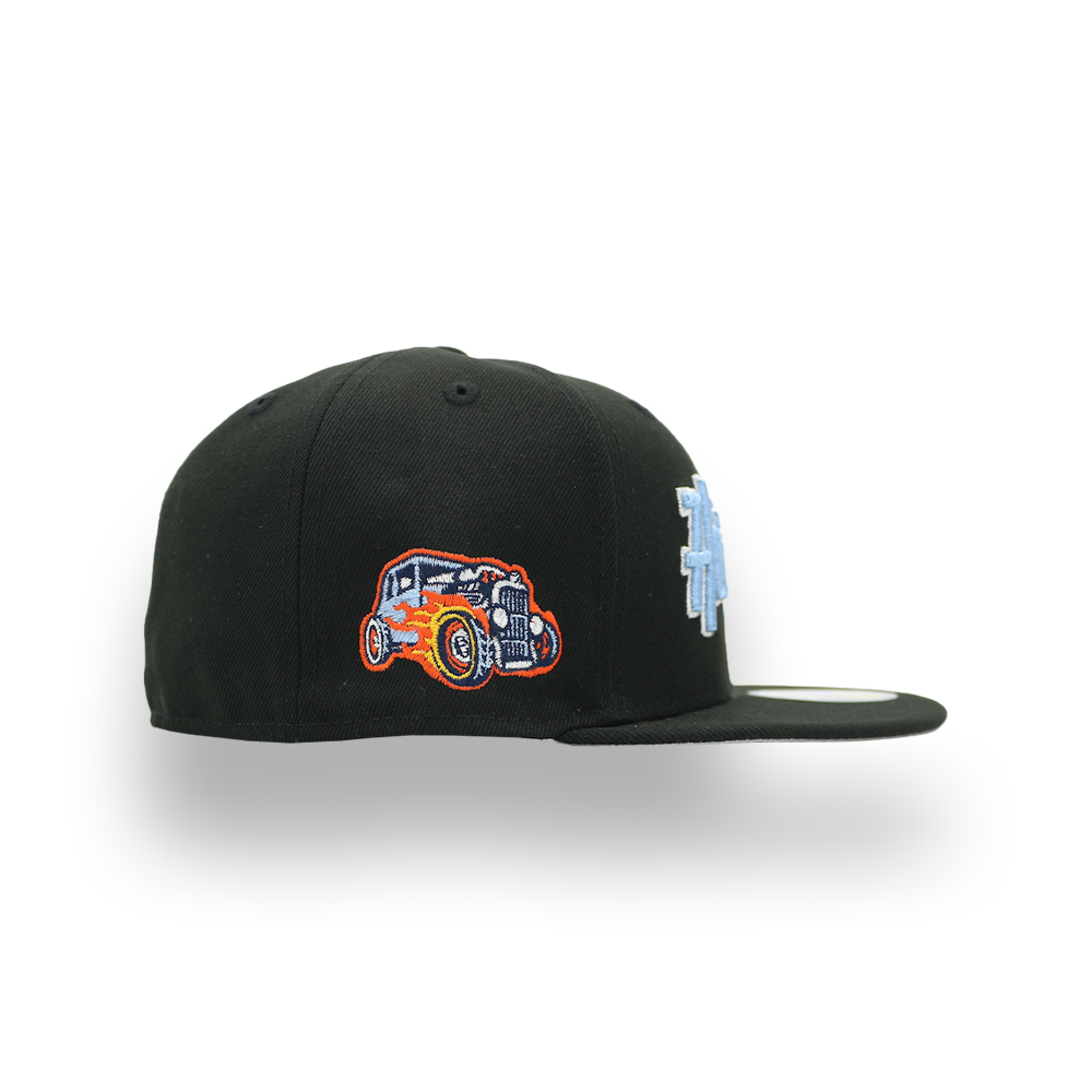 日本未発売 ニューエラ NEW ERAマイナーリーグ ボーリング・グリーン ホットロッズ 59FIFTY キャップ [BLACK] [7 5/8]_画像2