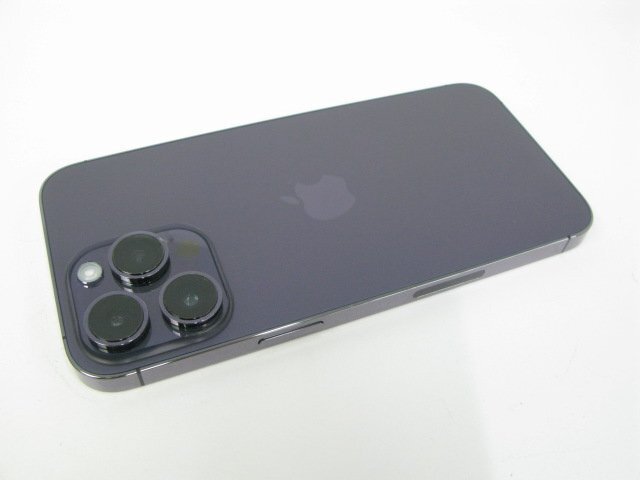 美品 海外版 iPhone14 Pro Max 128GB ディープパープル 【M8839】_画像2