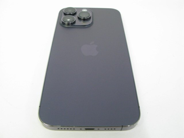 美品 海外版 iPhone14 Pro Max 128GB ディープパープル 【M8839】_画像4