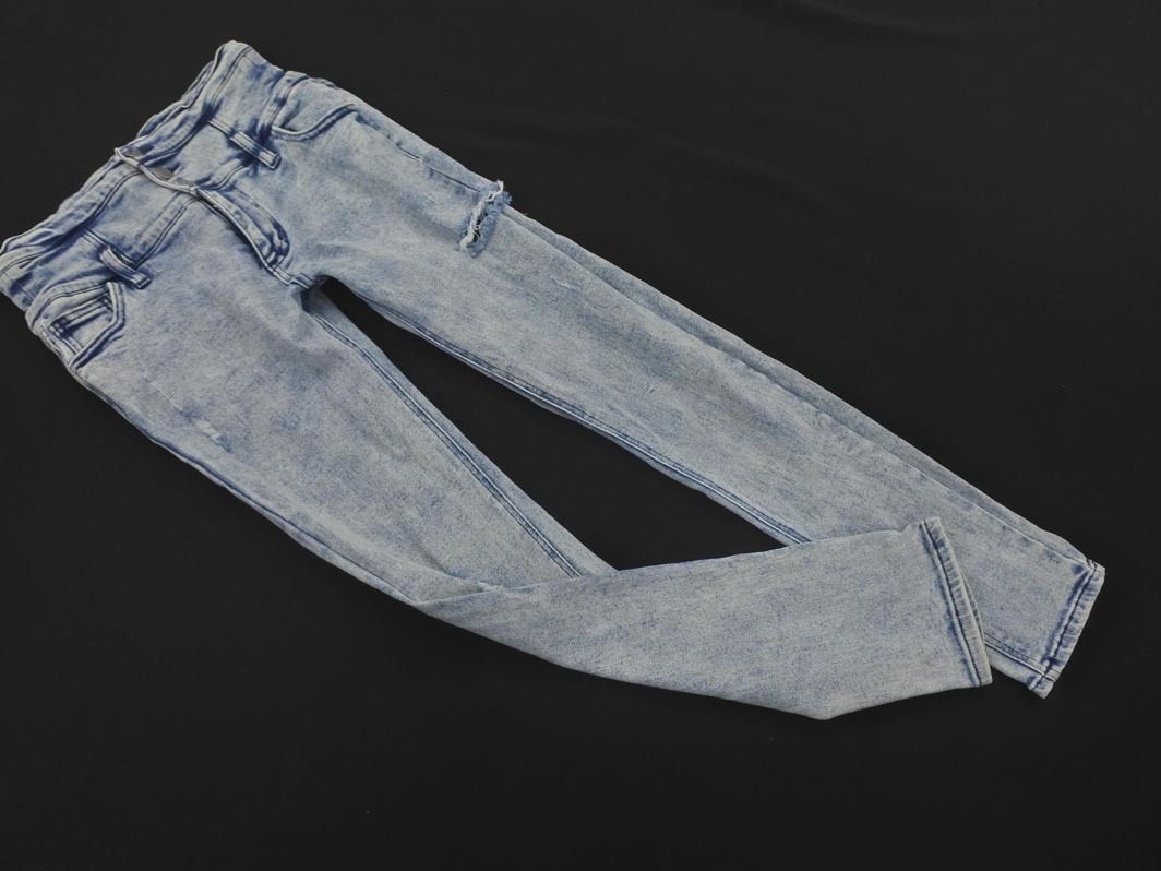 INGNI イング ダメージ加工 スキニー デニムパンツ sizeS/青 ■■ ☆ ffa2 レディース