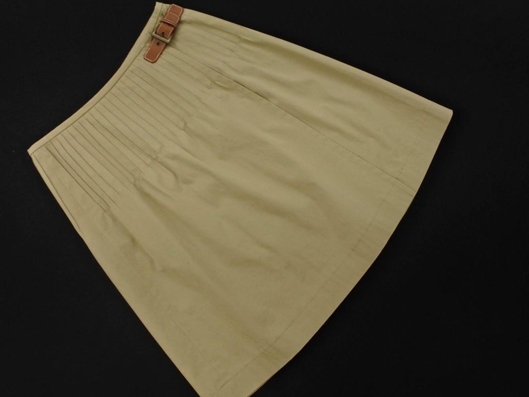 OLD ENGLAND オールドイングランド 巻き ラップ スカート size38/ベージュ ■■ ☆ ffa2 レディース