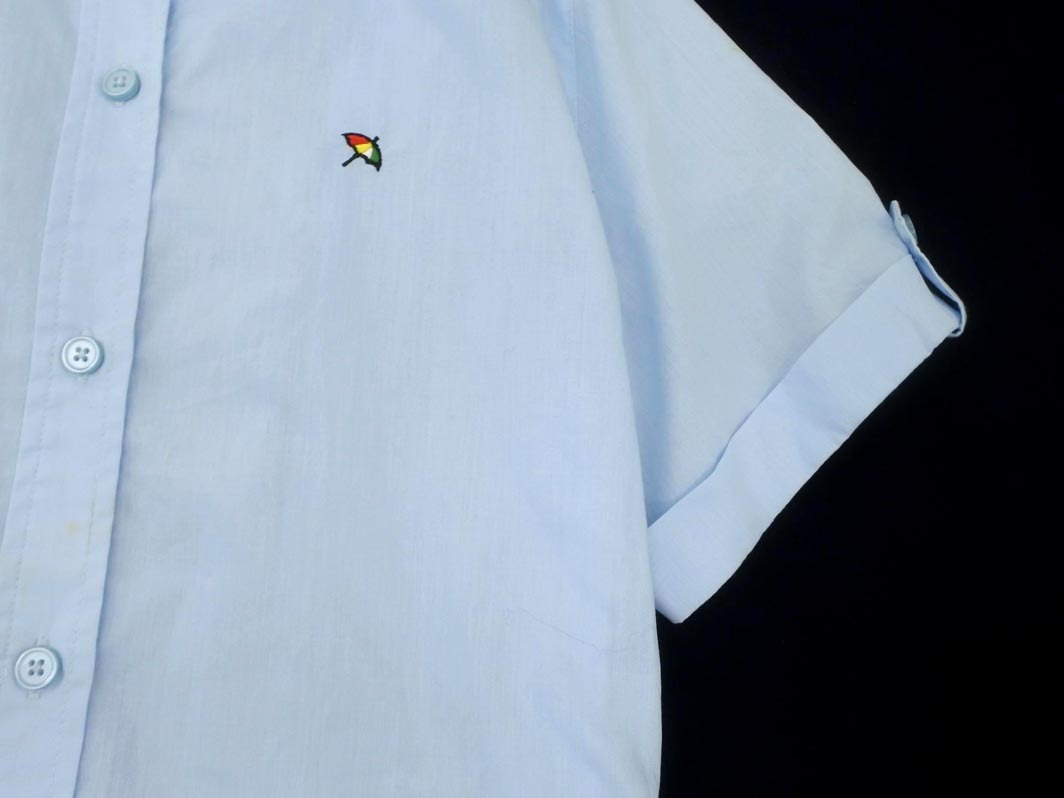 arnold palmer アーノルドパーマー ウエストリボン シャツ ワンピース size3/水色 ■◆ ☆ ffa2 レディース