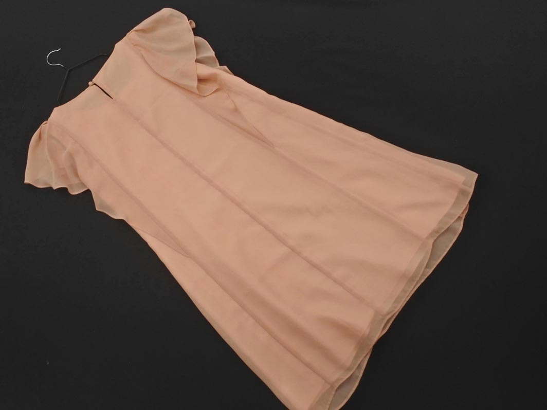 Apuweiser-riche アプワイザーリッシェ ビジュー Aライン ワンピース size1/ピンク ■◆ ☆ ffa2 レディース