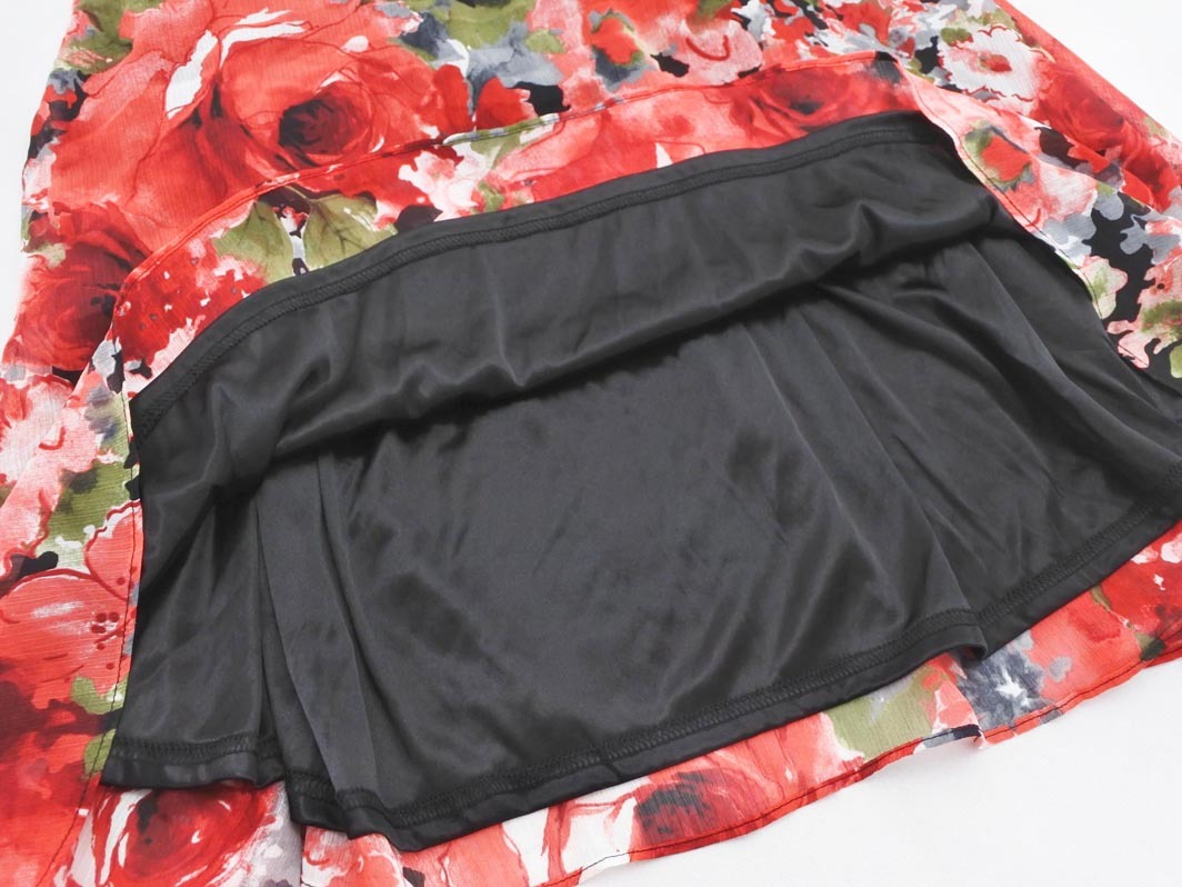 ネコポスOK 新品 INGNI イング シフォン 花柄 キャミソール sizeM/赤 ■◆ ☆ ffa2 レディース