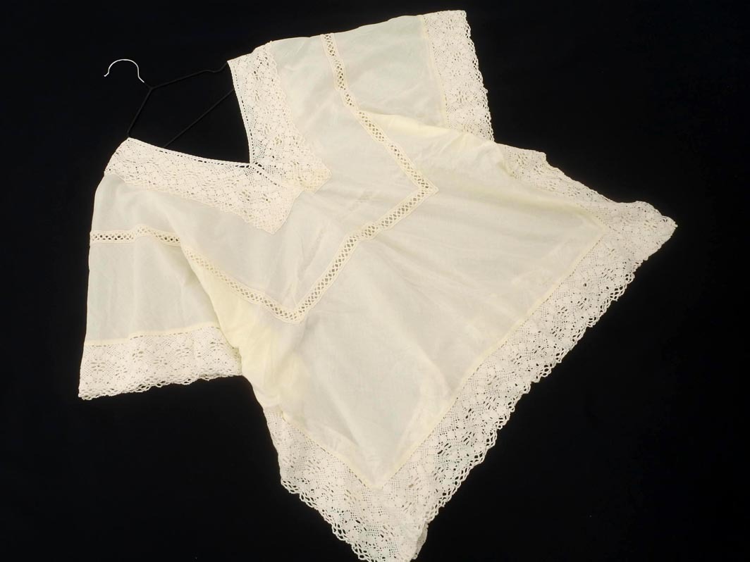 ネコポスOK 23區(qū) レース サイドスリット ブラウス シャツ size38/アイボリー ■◆ ☆ ffa2 レディース