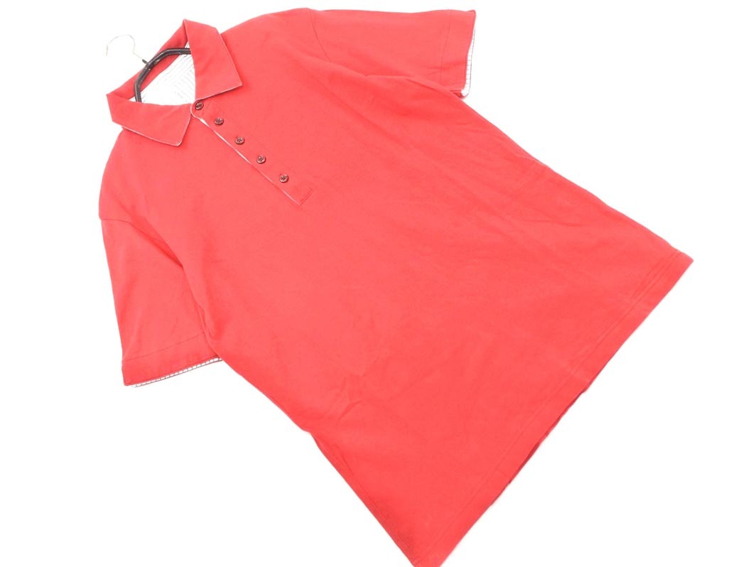NICOLE ニコル MONSIEUR ムッシュ ポロシャツ size48/赤 ■◆ ☆ ffa2 メンズ_画像1
