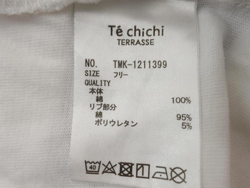 кошка pohs OK Techichi Te chichi принт cut and sewn sizeF/ белый #* * ffa3 женский