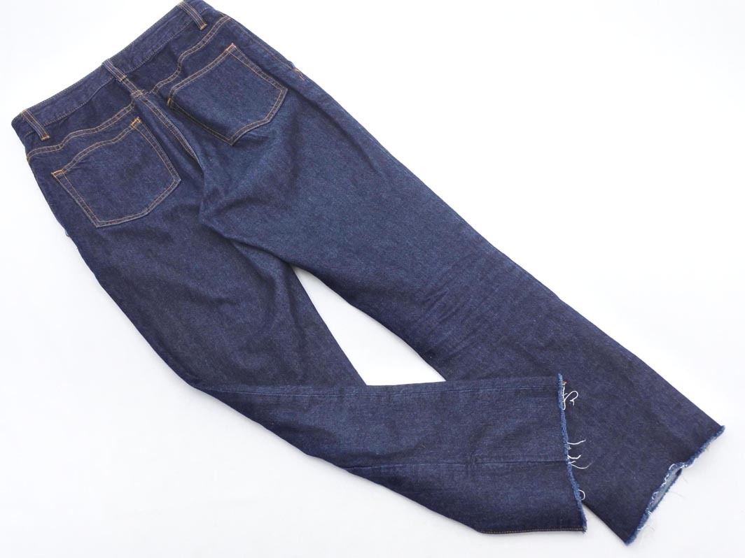 LOWRYS FARM ローリーズファーム カットオフ スリット デニムパンツ sizeM/紺 ■■ ☆ ffa3 レディース