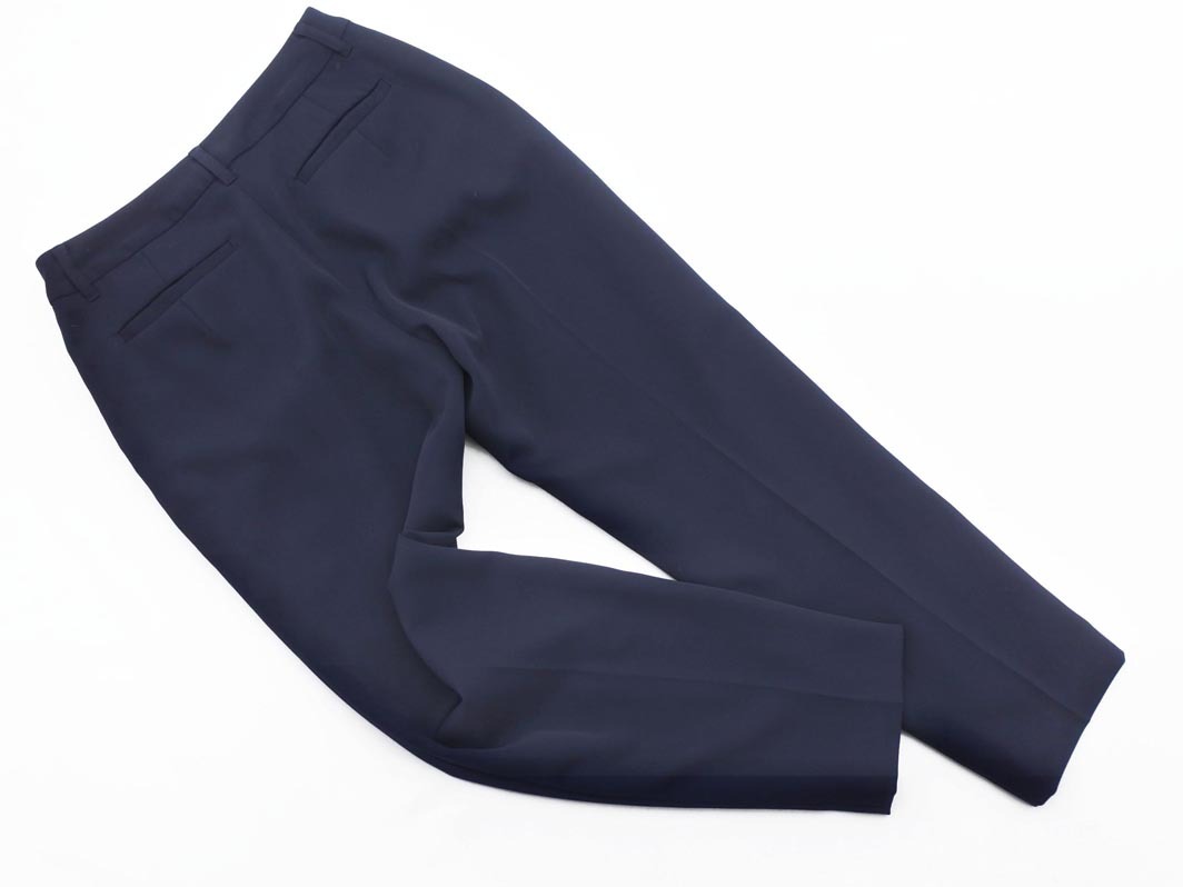 NATURAL BEAUTY BASIC ナチュラルビューティーベーシック センタープレス テーパード パンツ sizeXS/紺 ■■ ☆ ffa3 レディース
