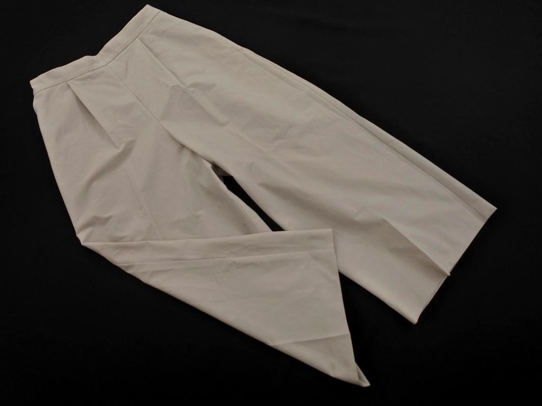 LAUTREAMONT ロートレアモン センタープレス加工 ワイド パンツ size40/ライトグレー ■◆ ☆ ffa3 レディース