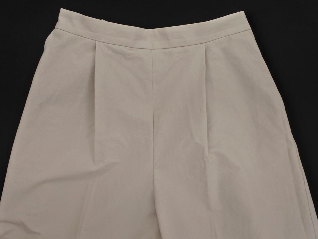 LAUTREAMONT ロートレアモン センタープレス加工 ワイド パンツ size40/ライトグレー ■◆ ☆ ffa3 レディース