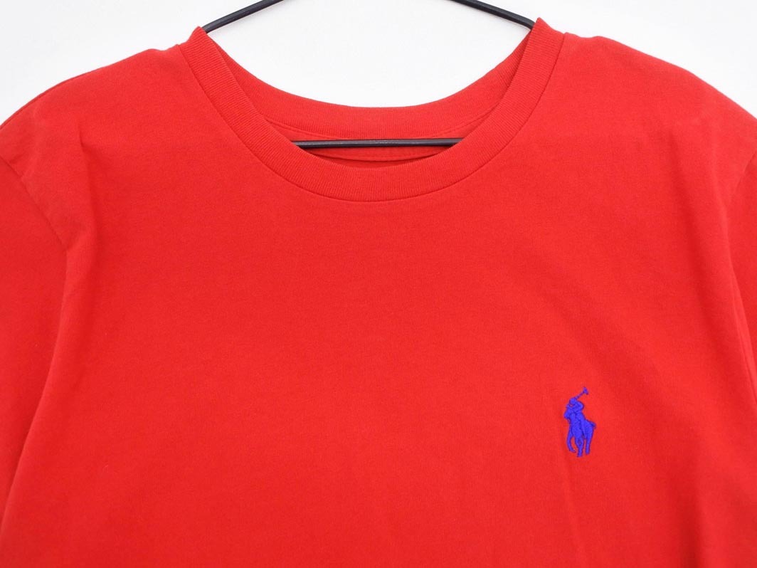  кошка pohs OK POLO RALPH LAUREN Polo Ralph Lauren Logo вышивка футболка sizeXS/ красный #* * ffa3 женский 