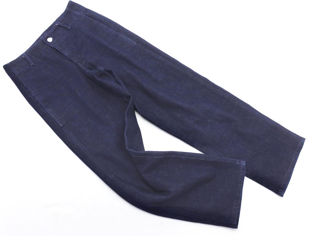 BANANA REPUBLIC バナナリパブリック ワイド デニムパンツ size26/濃紺 ■■ ☆ ffa3 レディース