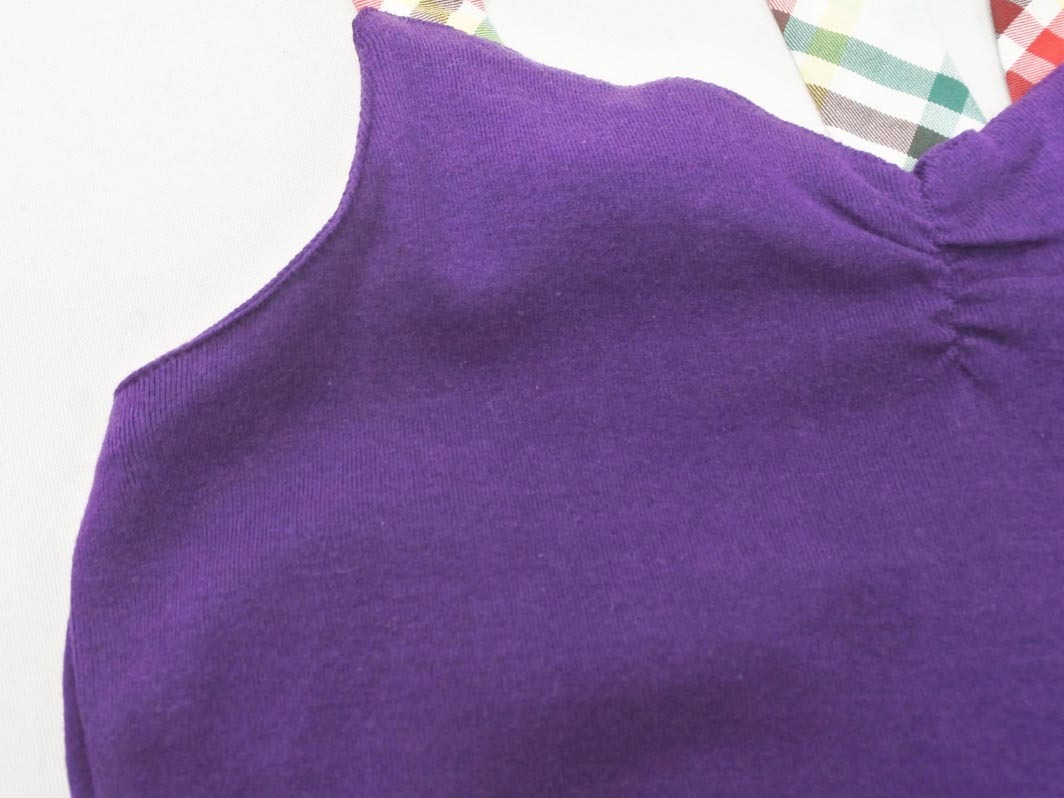 ネコポスOK arnold palmer アーノルドパーマー ボルターネック タンクトップ size1/紫 ■◆ ☆ ffa4 レディース