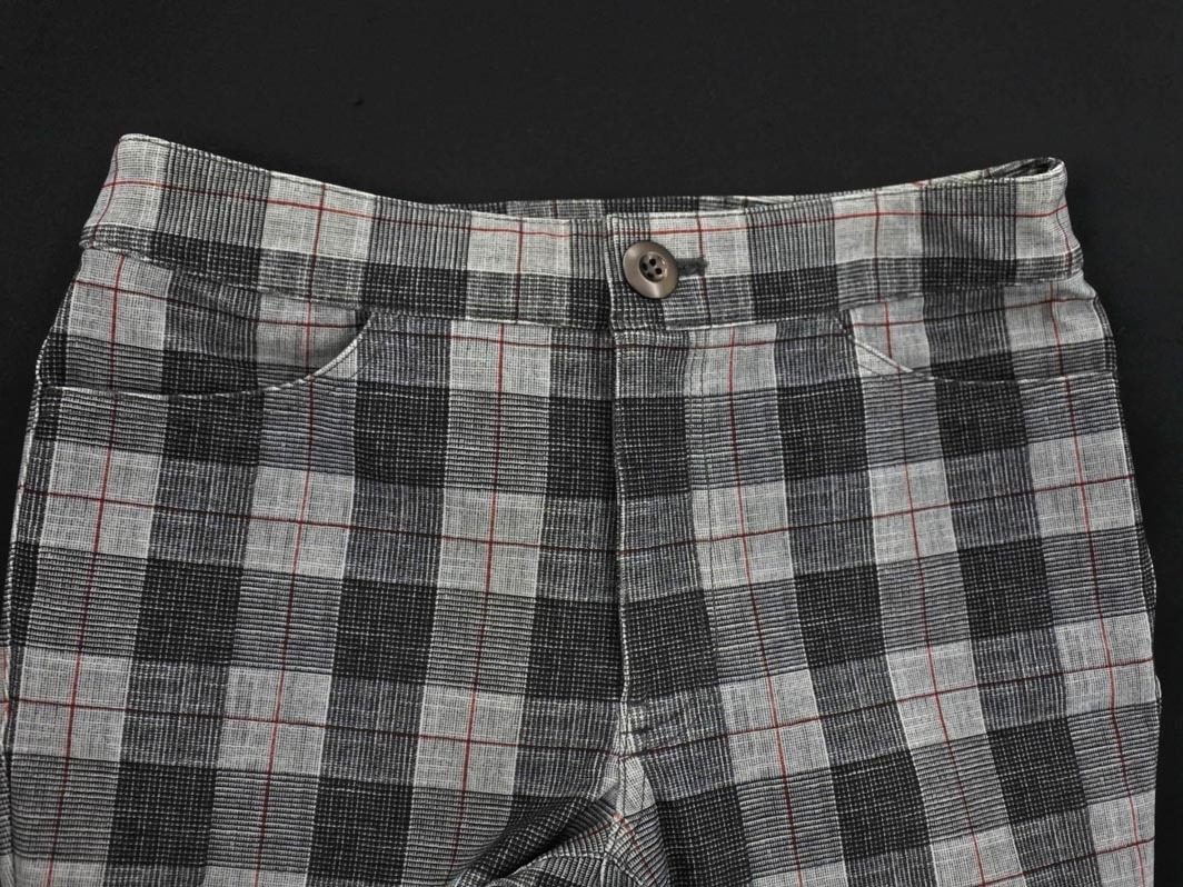 LAUTREAMONT ロートレアモン チェック ストレッチ パンツ size36/グレー ■■ ☆ ffa4 レディース
