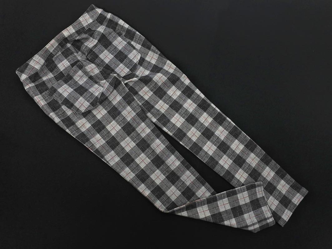 LAUTREAMONT ロートレアモン チェック ストレッチ パンツ size36/グレー ■■ ☆ ffa4 レディース