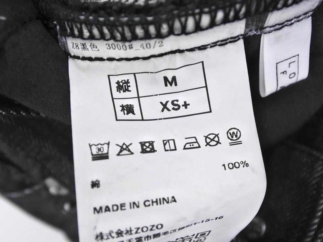 LOWRYS FARM ローリーズファーム デニムパンツ size縦M橫XS+/黒 ■■ ☆ ffa4 レディース