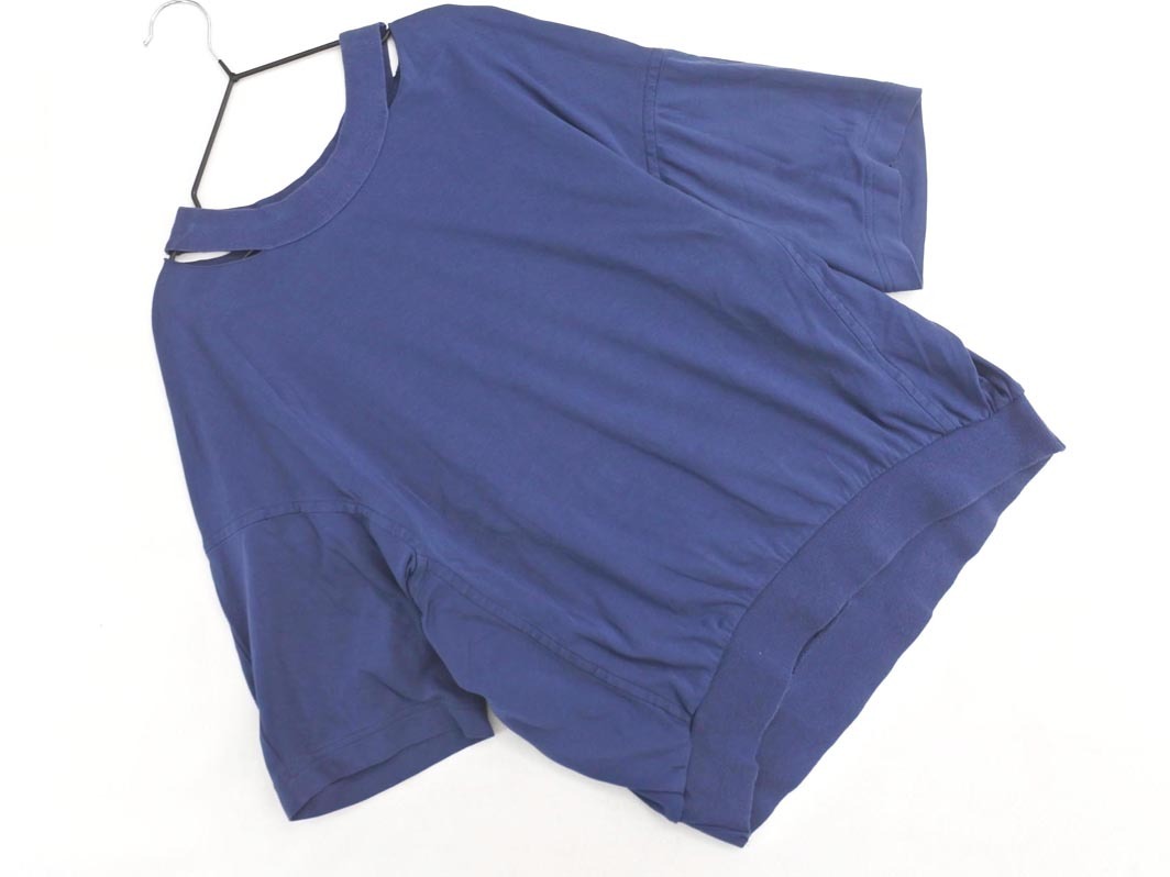 ネコポスOK TOMORROWLAND トゥモローランド カットソー size36/紺 ■◆ ☆ ffa4 レディース