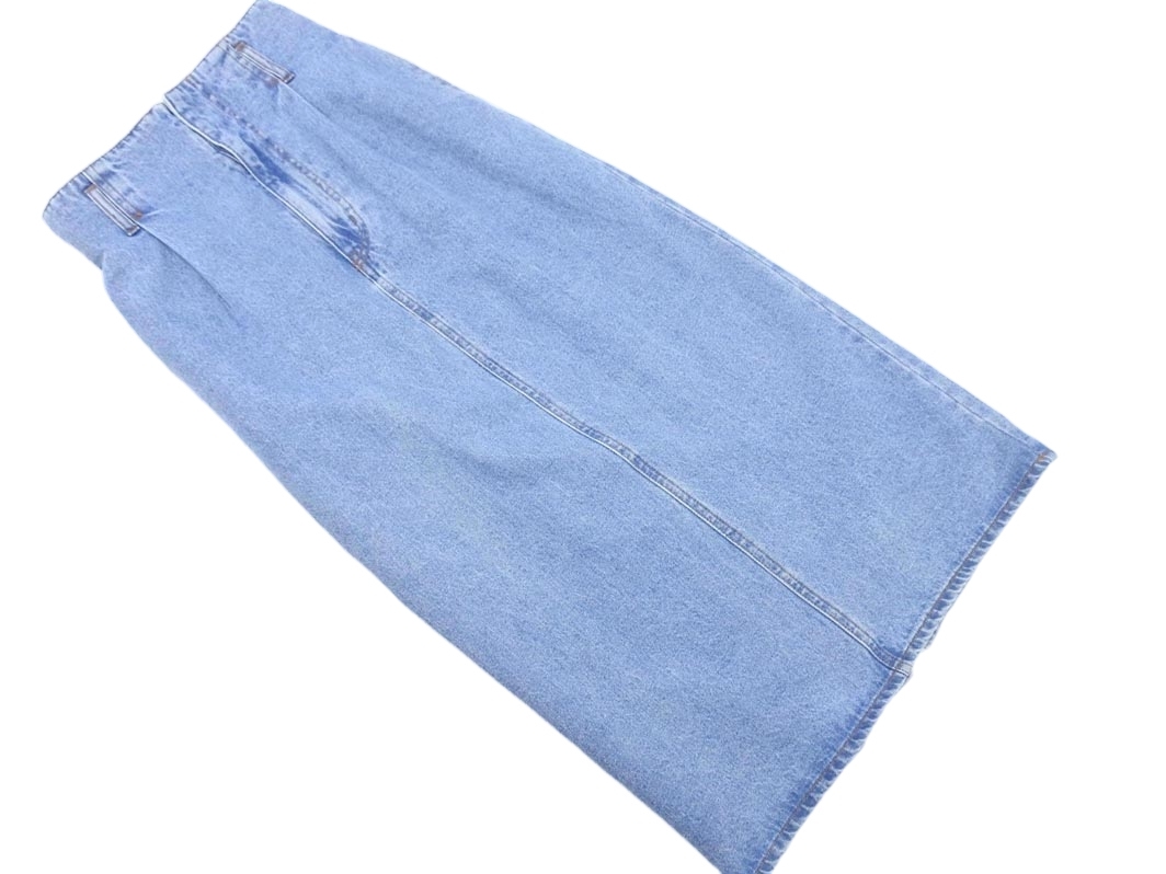 earth music&ecology アースミュージック&エコロジー ハイウエスト タイト デニムスカート sizeS/紺 ■■ ☆ ffa4 レディース_画像1