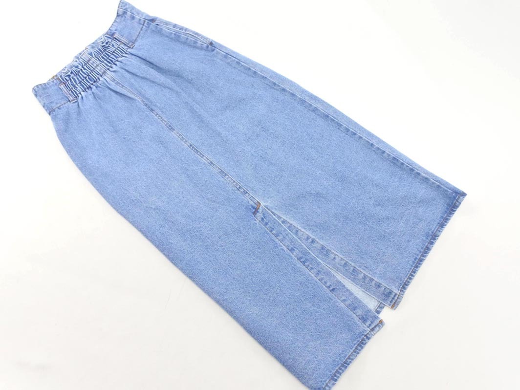 earth music&ecology アースミュージック&エコロジー ハイウエスト タイト デニムスカート sizeS/紺 ■■ ☆ ffa4 レディース_画像4