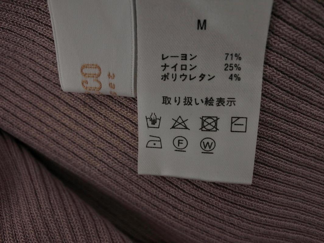 tocco closet トッコクローゼット レースアップ Aライン リブ ノースリーブ ニット セーター sizeM/ピンク ■◆ ☆ ffa6 レディース