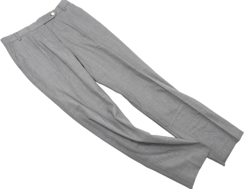 BACCA バッカ トゥモローランド シルク混 ボタンフライ スラックス パンツ size38/グレー ■■ ☆ ffa6 レディース