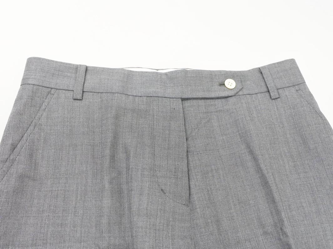 BACCA バッカ トゥモローランド シルク混 ボタンフライ スラックス パンツ size38/グレー ■■ ☆ ffa6 レディース