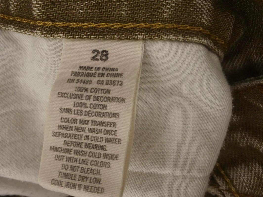 AMERICAN EAGLE アメリカンイーグル ダメージ加工 カットオフ ハーフ デニムパンツ size28/ベージュ ■◆ ☆ ffa6 メンズ