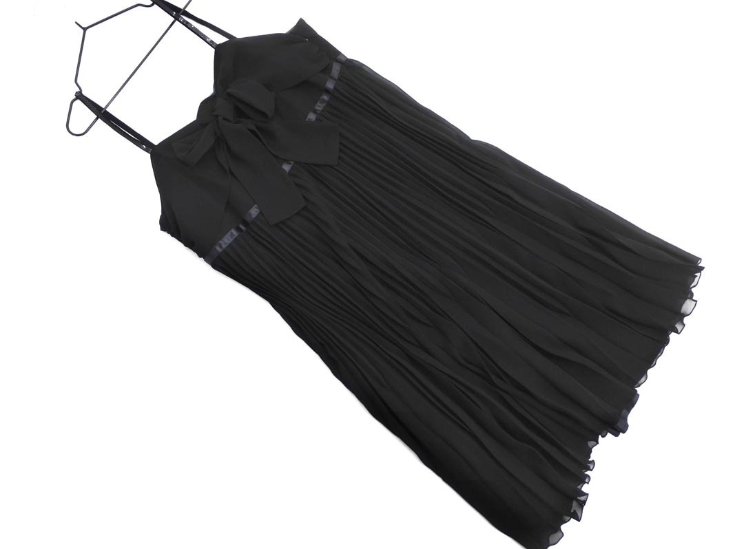 PeytonPlace ペイトンプレイス プリーツ スパンコール 結(jié)婚式二次會 ドレス ワンピース size13B/黒 ■■ ☆ ffa6 レディース
