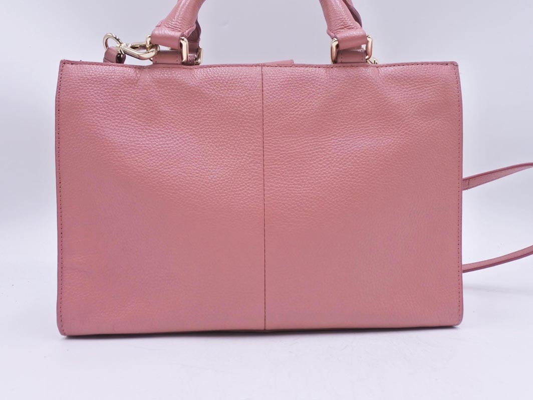 COLE HAAN コールハーン 本革 レザー 2WAY ハンド バッグ ピンク ■■ ☆ ffa6 レディース