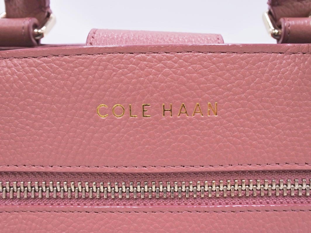 COLE HAAN コールハーン 本革 レザー 2WAY ハンド バッグ ピンク ■■ ☆ ffa6 レディース